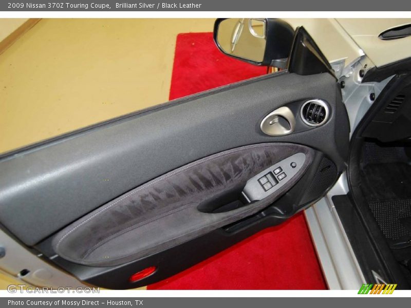 Brilliant Silver / Black Leather 2009 Nissan 370Z Touring Coupe