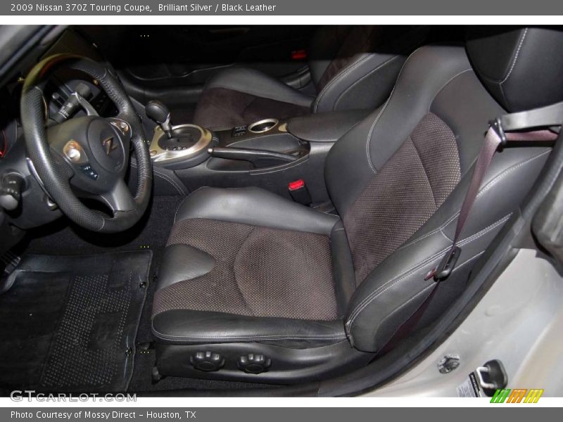 Brilliant Silver / Black Leather 2009 Nissan 370Z Touring Coupe