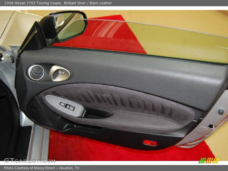 Brilliant Silver / Black Leather 2009 Nissan 370Z Touring Coupe