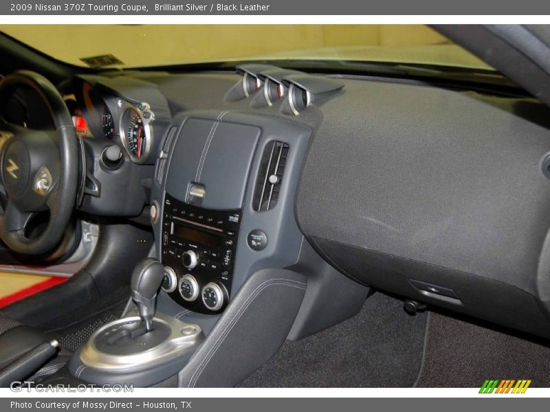 Brilliant Silver / Black Leather 2009 Nissan 370Z Touring Coupe