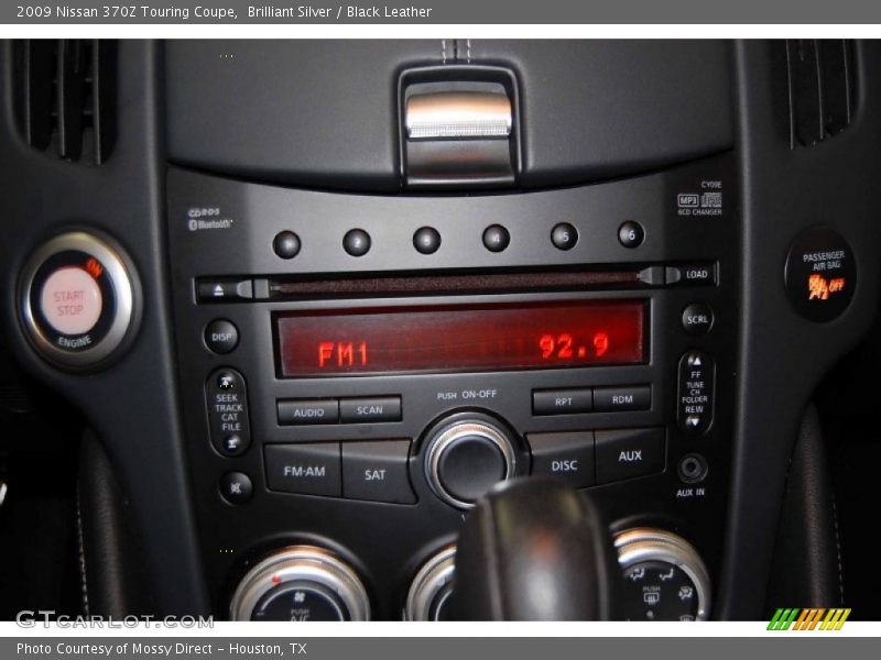 Brilliant Silver / Black Leather 2009 Nissan 370Z Touring Coupe