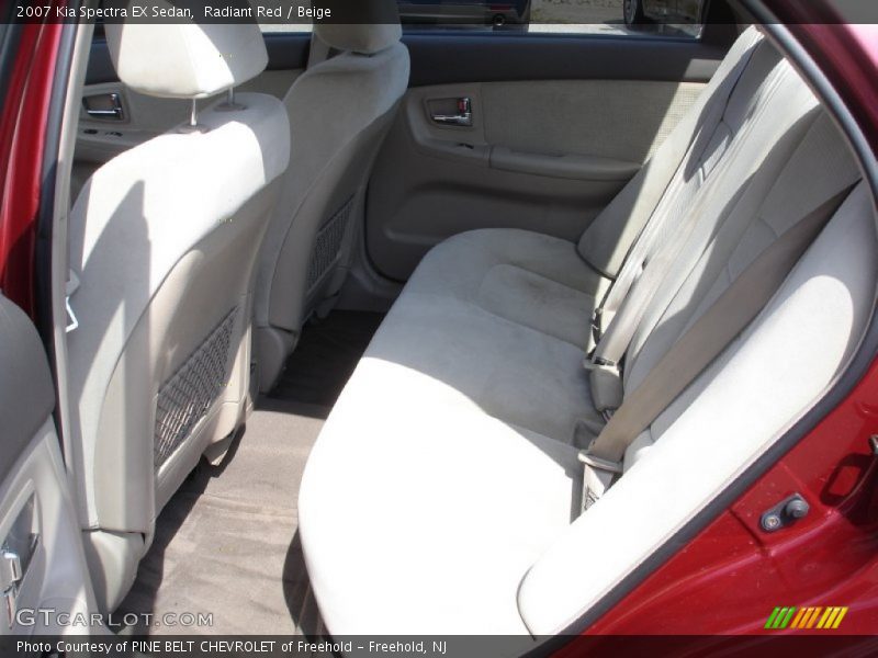 Radiant Red / Beige 2007 Kia Spectra EX Sedan