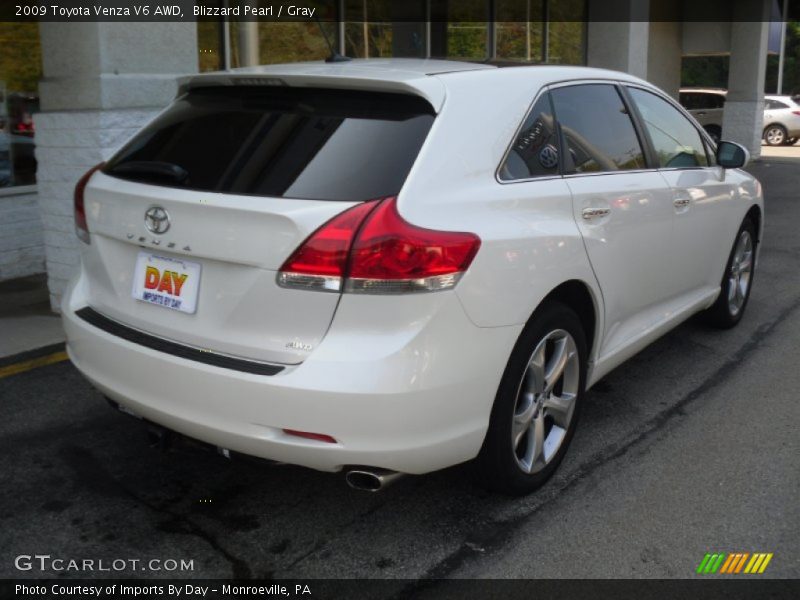 Blizzard Pearl / Gray 2009 Toyota Venza V6 AWD