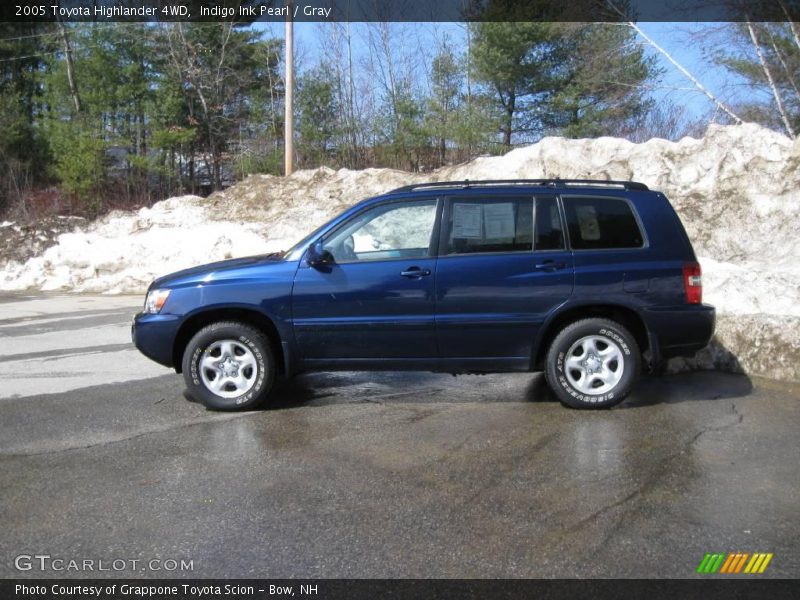 Indigo Ink Pearl / Gray 2005 Toyota Highlander 4WD