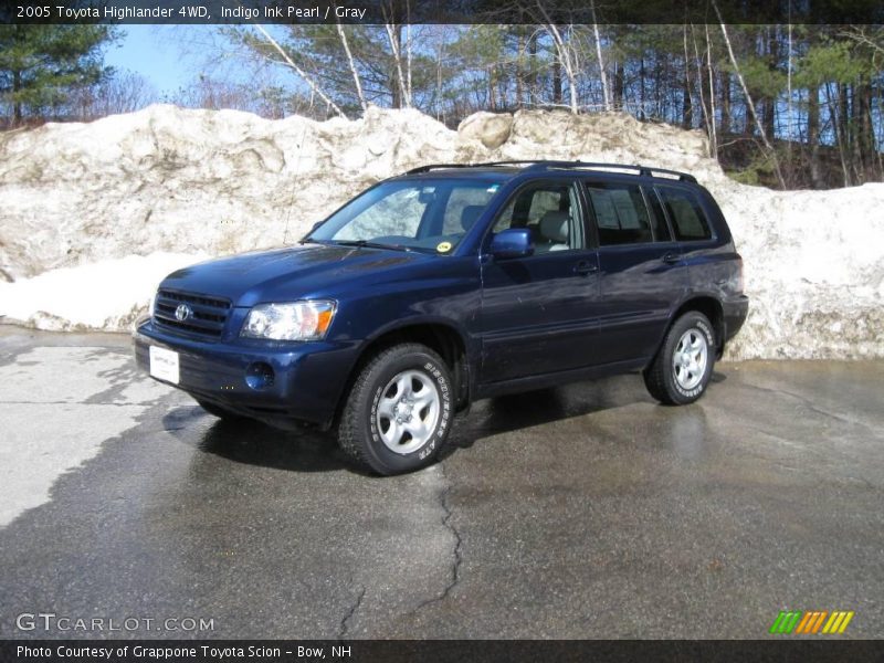 Indigo Ink Pearl / Gray 2005 Toyota Highlander 4WD