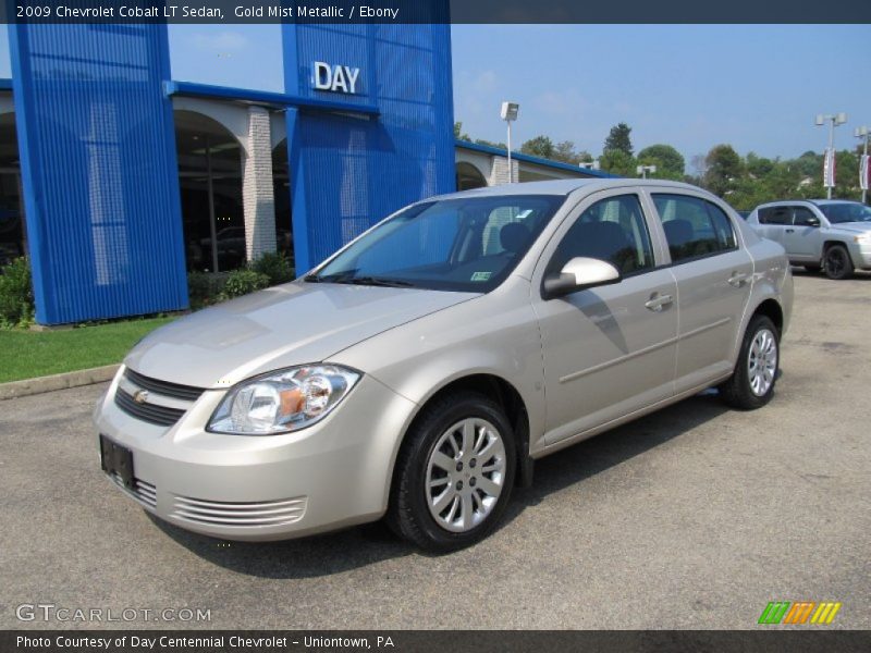 Gold Mist Metallic / Ebony 2009 Chevrolet Cobalt LT Sedan