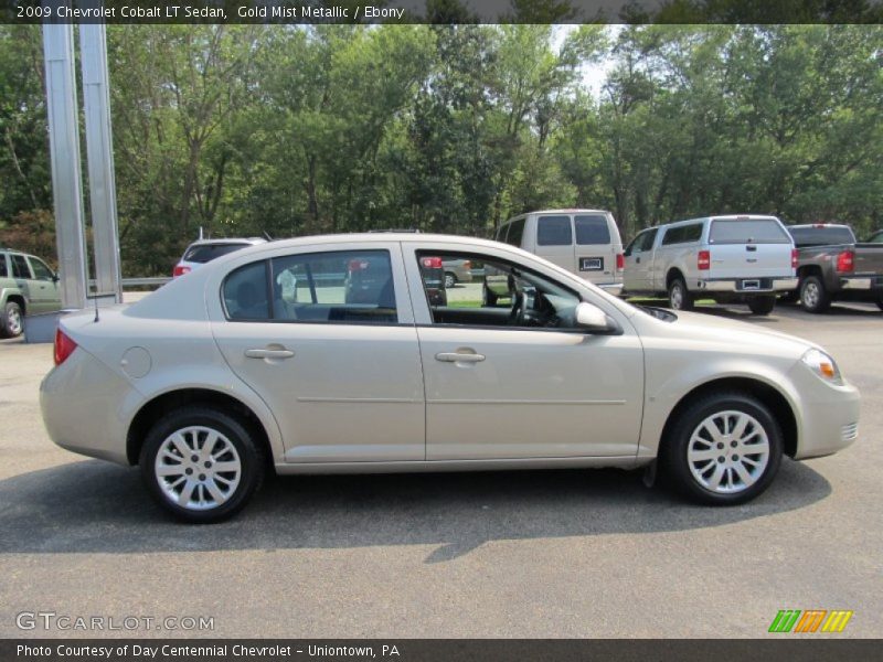 Gold Mist Metallic / Ebony 2009 Chevrolet Cobalt LT Sedan