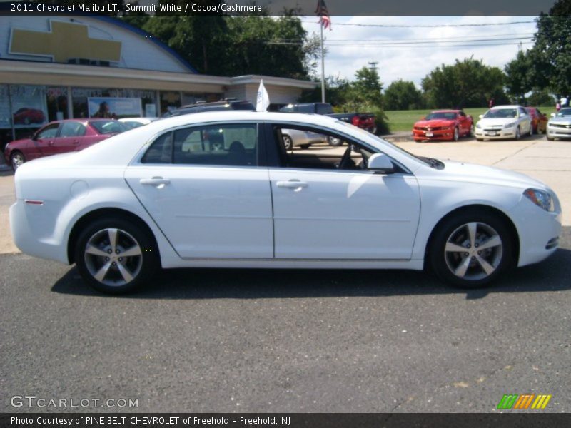 Summit White / Cocoa/Cashmere 2011 Chevrolet Malibu LT