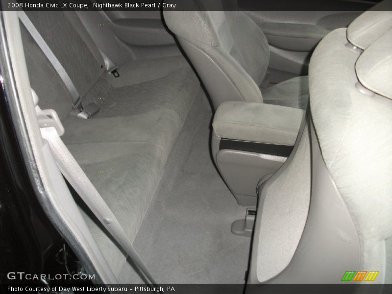 Nighthawk Black Pearl / Gray 2008 Honda Civic LX Coupe