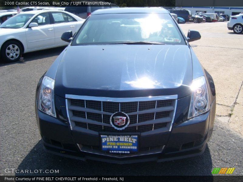 Blue Chip / Light Titanium/Ebony 2008 Cadillac CTS Sedan