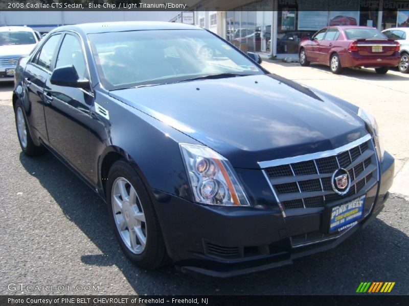 Blue Chip / Light Titanium/Ebony 2008 Cadillac CTS Sedan