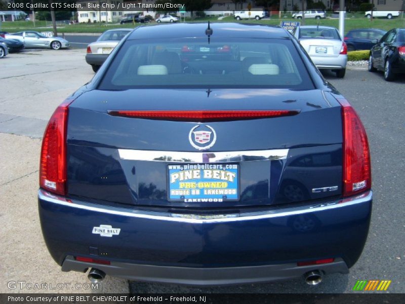 Blue Chip / Light Titanium/Ebony 2008 Cadillac CTS Sedan