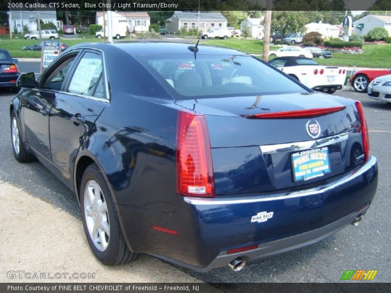 Blue Chip / Light Titanium/Ebony 2008 Cadillac CTS Sedan