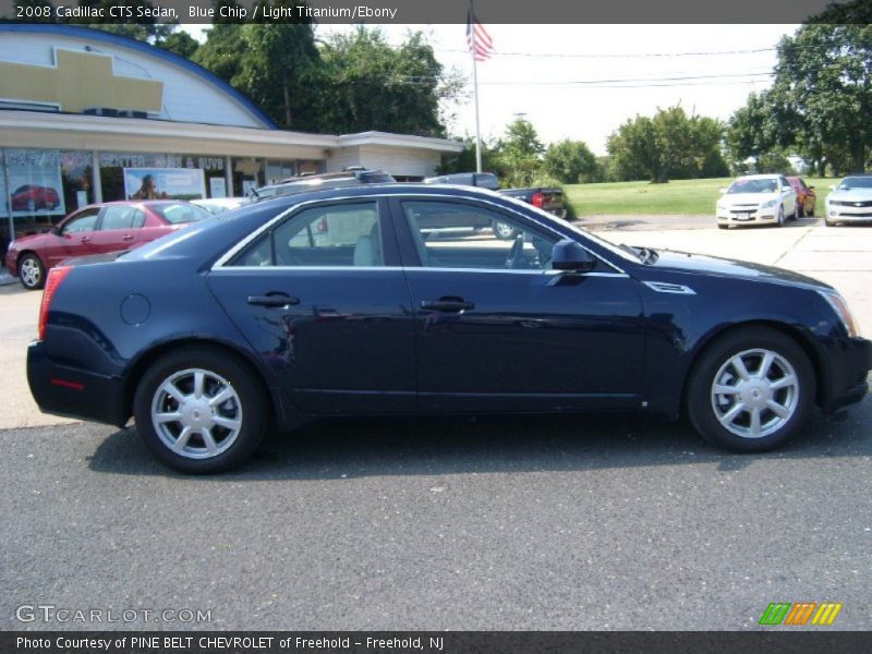 Blue Chip / Light Titanium/Ebony 2008 Cadillac CTS Sedan