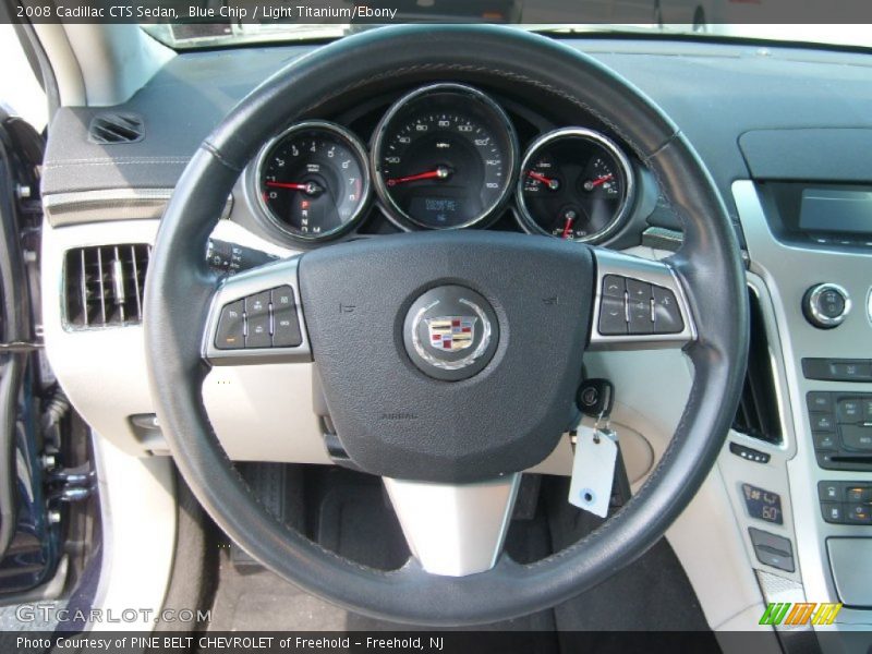 Blue Chip / Light Titanium/Ebony 2008 Cadillac CTS Sedan