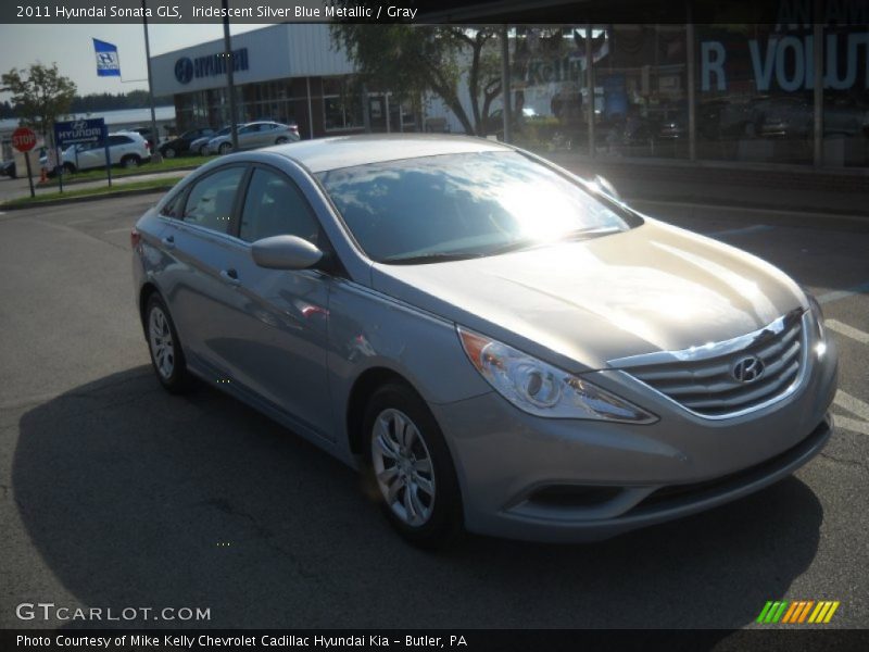 Iridescent Silver Blue Metallic / Gray 2011 Hyundai Sonata GLS