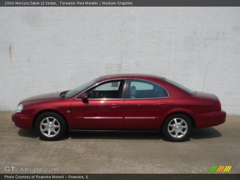 Toreador Red Metallic / Medium Graphite 2000 Mercury Sable LS Sedan