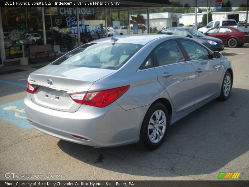 Iridescent Silver Blue Metallic / Gray 2011 Hyundai Sonata GLS