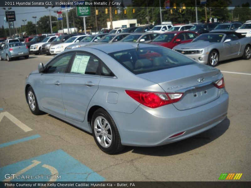 Iridescent Silver Blue Metallic / Gray 2011 Hyundai Sonata GLS