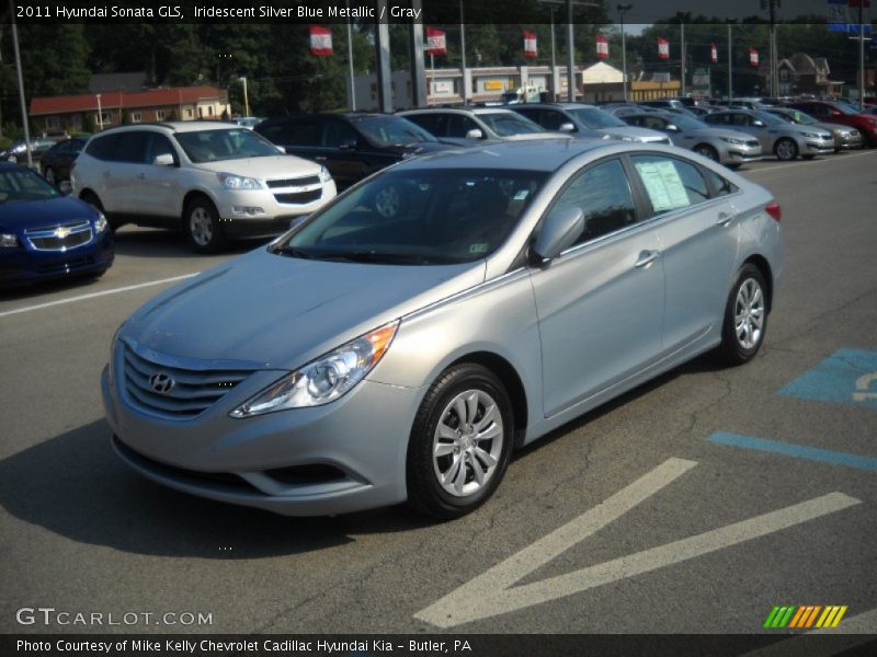 Iridescent Silver Blue Metallic / Gray 2011 Hyundai Sonata GLS