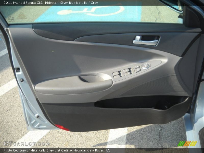 Iridescent Silver Blue Metallic / Gray 2011 Hyundai Sonata GLS
