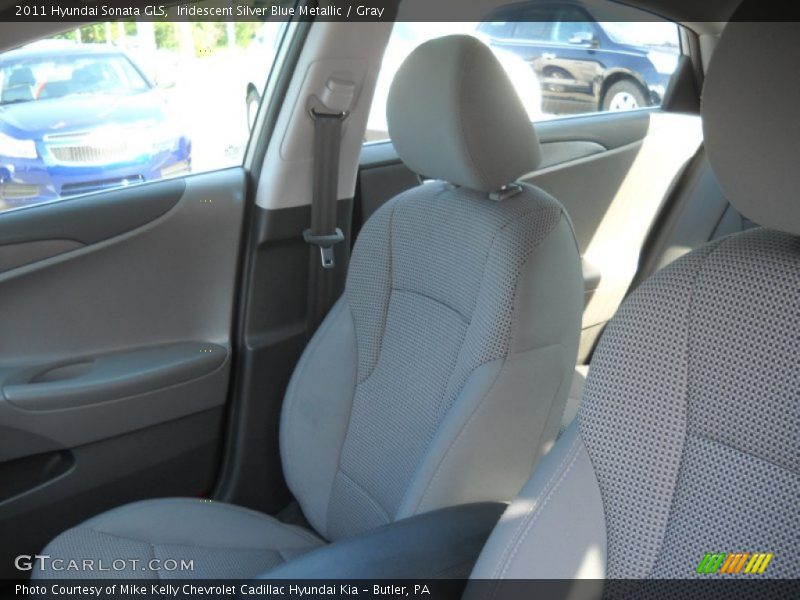 Iridescent Silver Blue Metallic / Gray 2011 Hyundai Sonata GLS