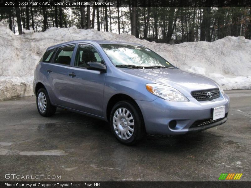 Cosmic Blue Metallic / Dark Gray 2006 Toyota Matrix AWD