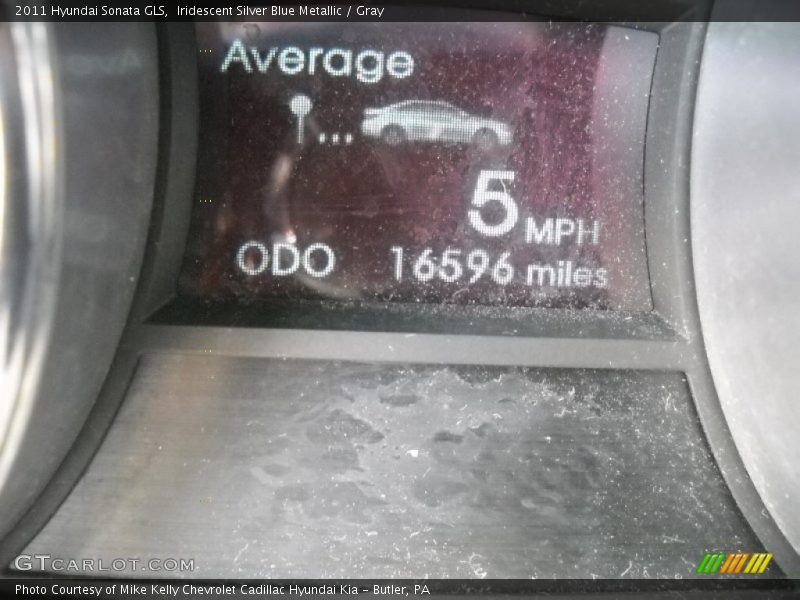 Iridescent Silver Blue Metallic / Gray 2011 Hyundai Sonata GLS