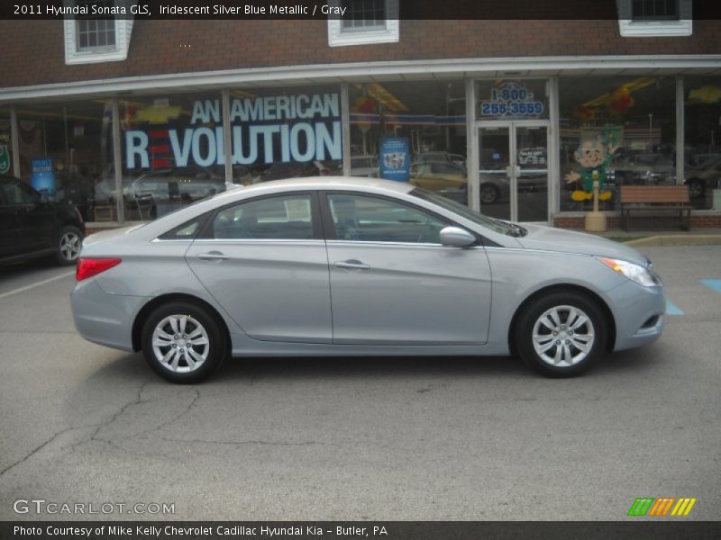 Iridescent Silver Blue Metallic / Gray 2011 Hyundai Sonata GLS