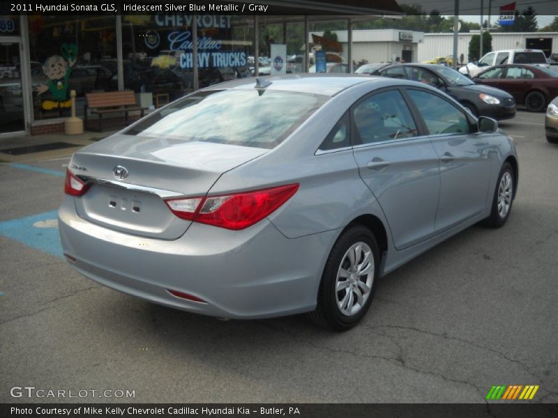 Iridescent Silver Blue Metallic / Gray 2011 Hyundai Sonata GLS
