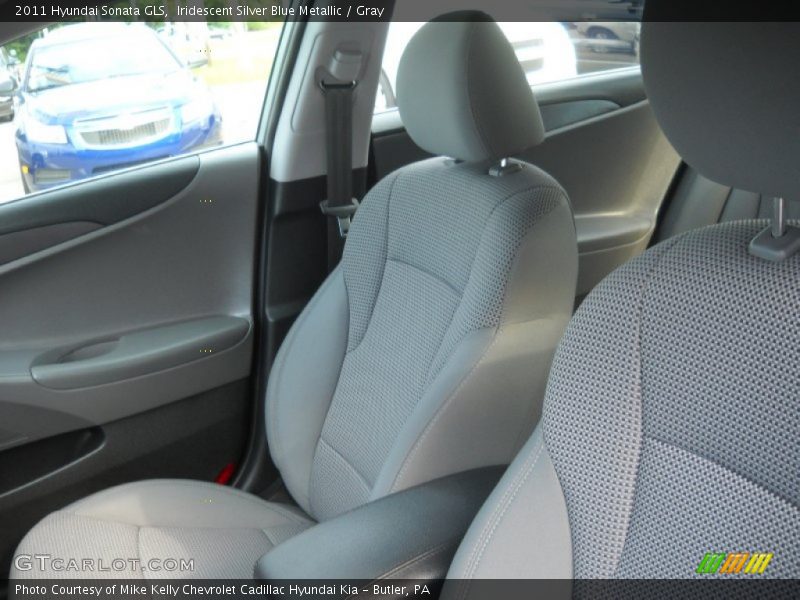 Iridescent Silver Blue Metallic / Gray 2011 Hyundai Sonata GLS