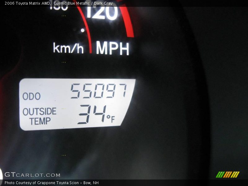 Cosmic Blue Metallic / Dark Gray 2006 Toyota Matrix AWD
