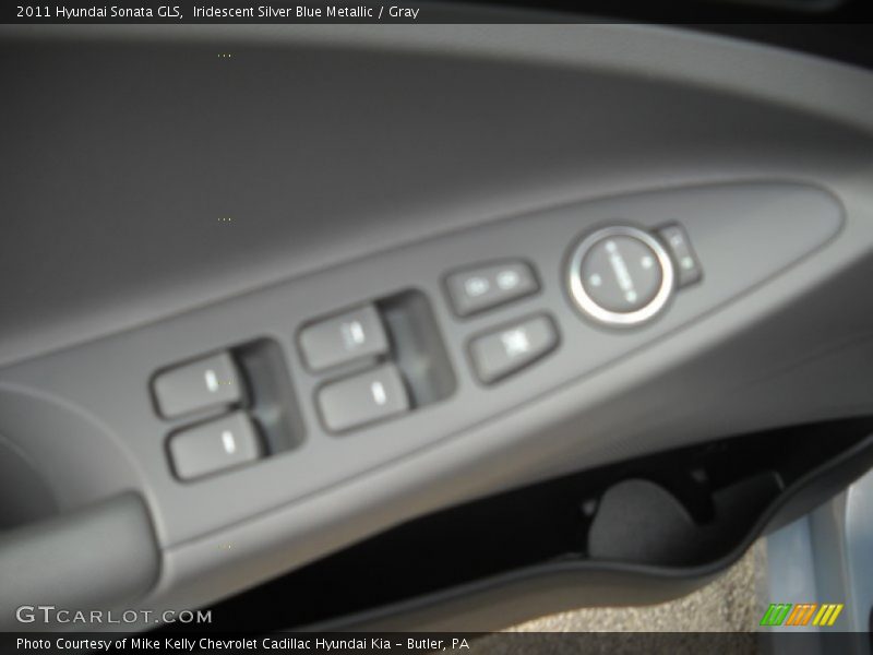 Iridescent Silver Blue Metallic / Gray 2011 Hyundai Sonata GLS
