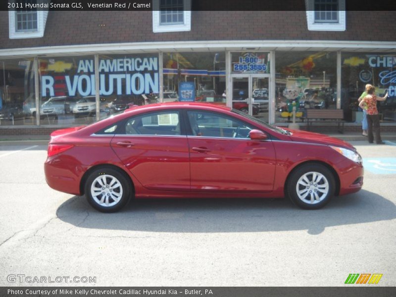 Venetian Red / Camel 2011 Hyundai Sonata GLS