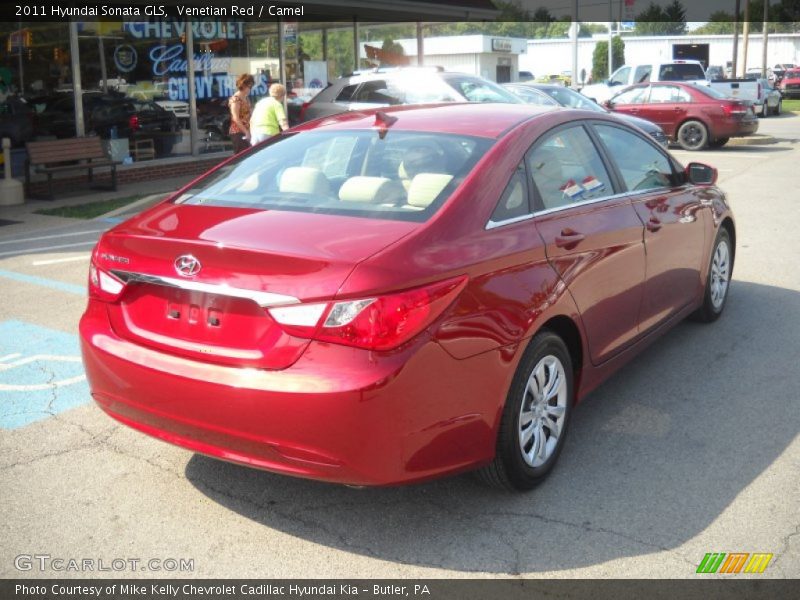 Venetian Red / Camel 2011 Hyundai Sonata GLS