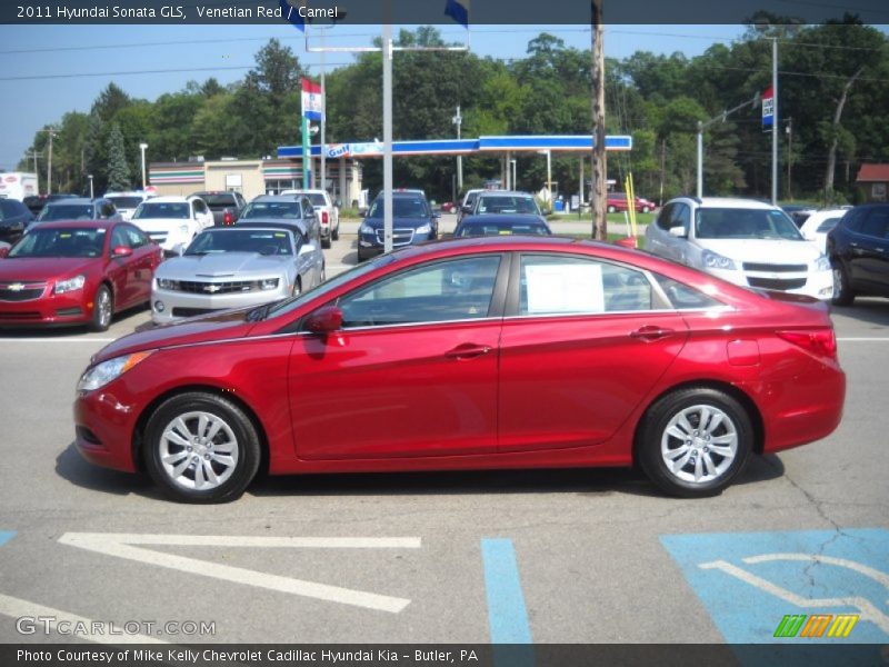 Venetian Red / Camel 2011 Hyundai Sonata GLS