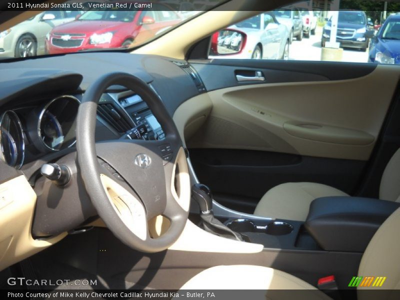 Venetian Red / Camel 2011 Hyundai Sonata GLS