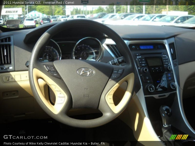 Venetian Red / Camel 2011 Hyundai Sonata GLS