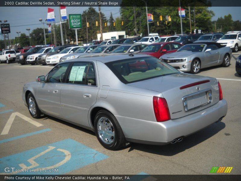 Sterling Silver / Neutral Shale Beige 2003 Cadillac DeVille Sedan