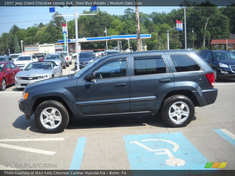 Steel Blue Metallic / Medium Slate Gray 2007 Jeep Grand Cherokee Laredo 4x4