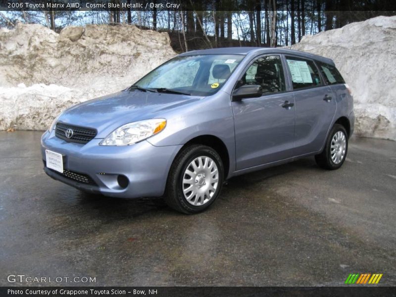 Cosmic Blue Metallic / Dark Gray 2006 Toyota Matrix AWD