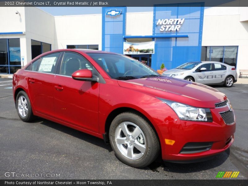 Crystal Red Metallic / Jet Black 2012 Chevrolet Cruze LT