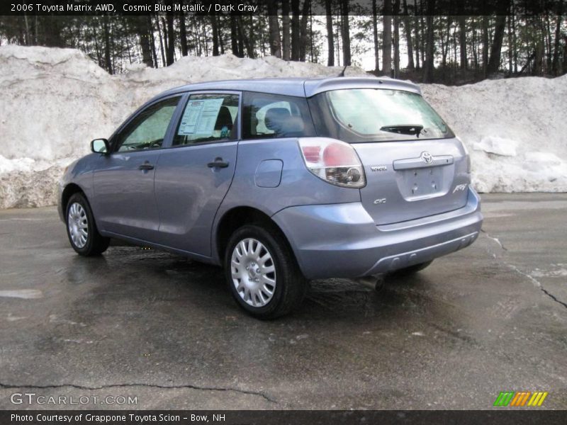 Cosmic Blue Metallic / Dark Gray 2006 Toyota Matrix AWD