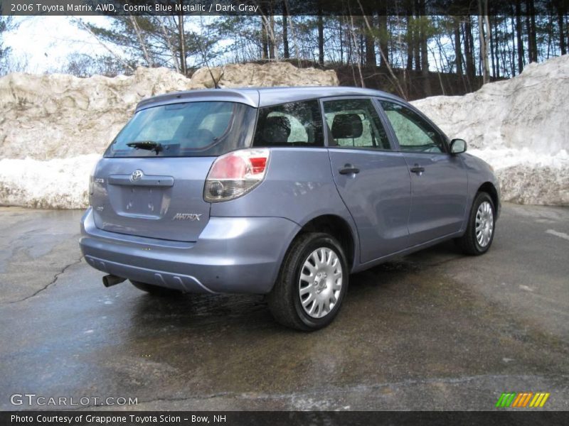 Cosmic Blue Metallic / Dark Gray 2006 Toyota Matrix AWD