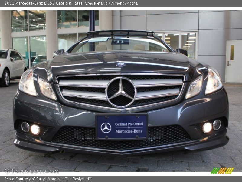 Steel Grey Metallic / Almond/Mocha 2011 Mercedes-Benz E 550 Cabriolet