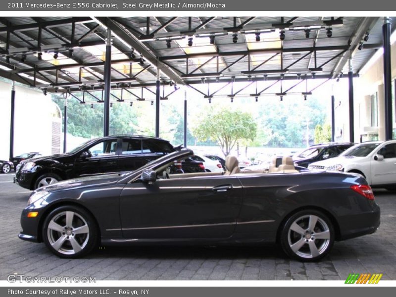 Steel Grey Metallic / Almond/Mocha 2011 Mercedes-Benz E 550 Cabriolet