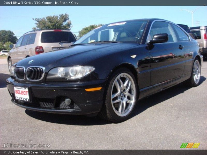 Jet Black / Grey 2004 BMW 3 Series 330i Coupe