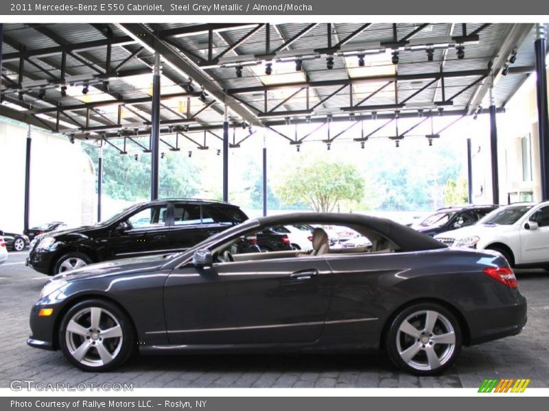 Steel Grey Metallic / Almond/Mocha 2011 Mercedes-Benz E 550 Cabriolet