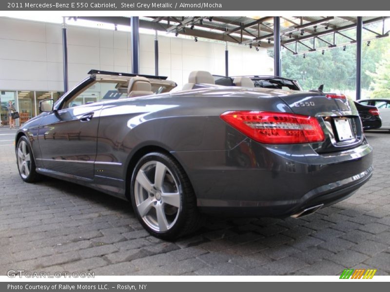 Steel Grey Metallic / Almond/Mocha 2011 Mercedes-Benz E 550 Cabriolet