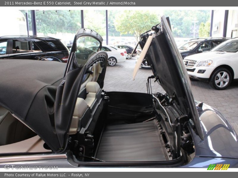 Steel Grey Metallic / Almond/Mocha 2011 Mercedes-Benz E 550 Cabriolet